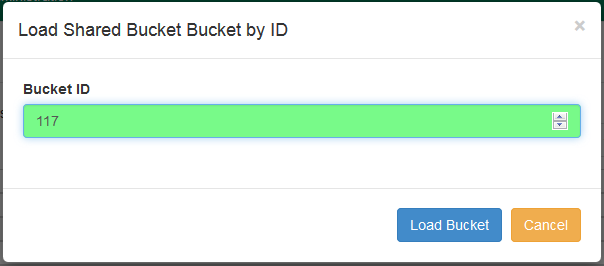 Copy Bucket Interface