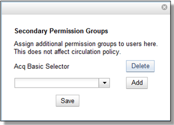 Secondary Permissions Group Delete