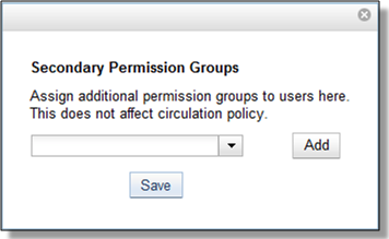 Secondary Permissions Group Save